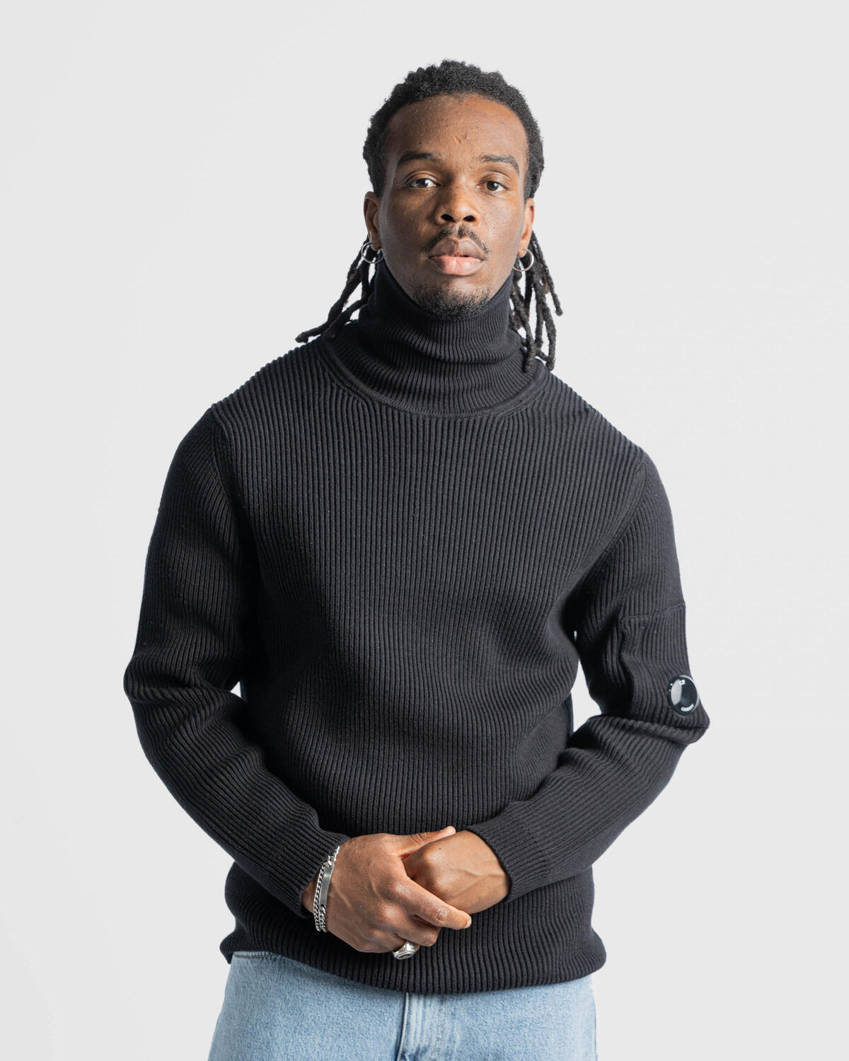 CP Company FULL RIB ROLL NECK KNIT | 17CMKN184A006608A-999
